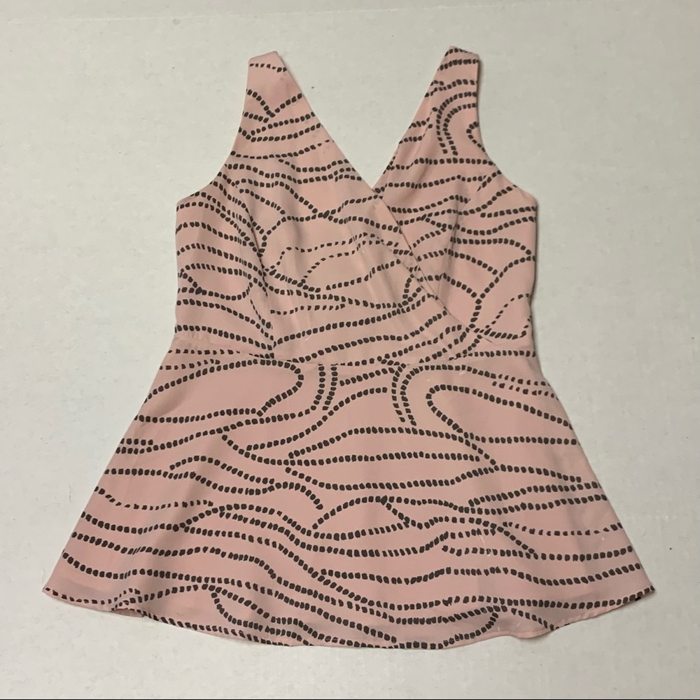 CAbi Sophia Peplum Blush Top